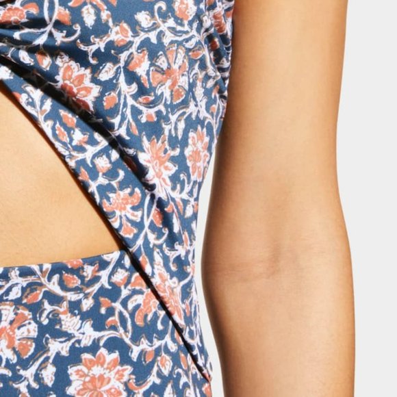 NWT Veronica Beard Aniston Cutout Swimsuit -- moonlit ocean - Picture 2 of 6